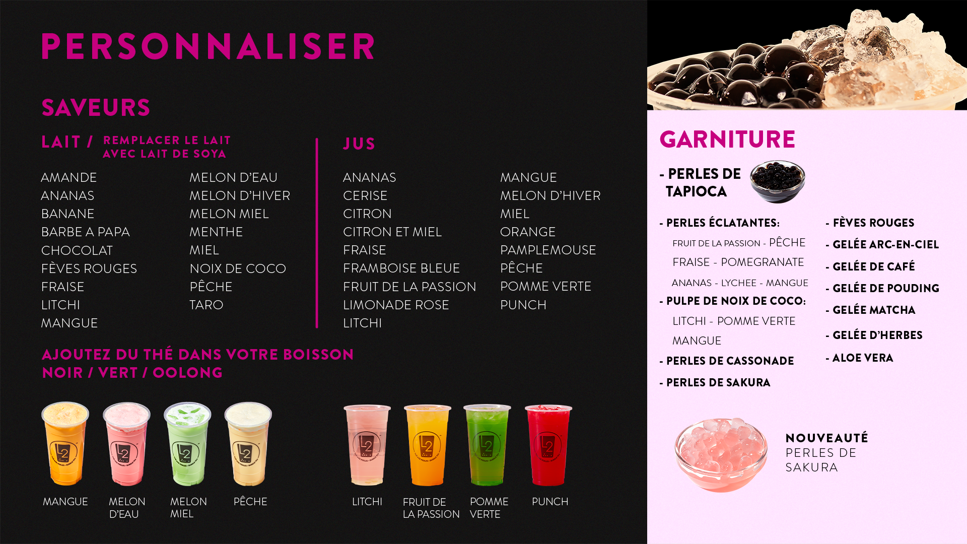 Personnalise L2 Bubbletea The Aux Perles